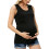 Lightweight Maternity Sleeveless Top Convenient Nursing-White S 5