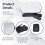 (2PCS White A+B, -) Objectif miroir pour smartphone, reflets 5