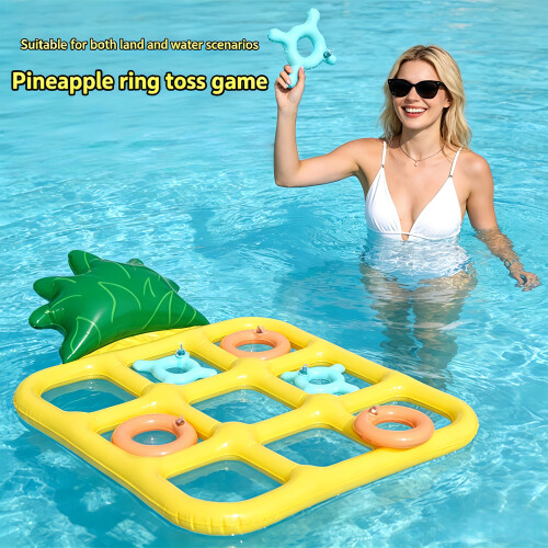 Inflatable Tropical Fruit Circle Challenge And Play Set For Pool 1