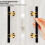 (Silver Gold Single Hole 2pcs, -) Upgrade Your Kitchen Handles, Rustproof Stainless Steel Cupboard Pulls 3
