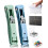 (A Set, -) Agrafeuse sans agrafe, 100 clips réutilisables, portable 1