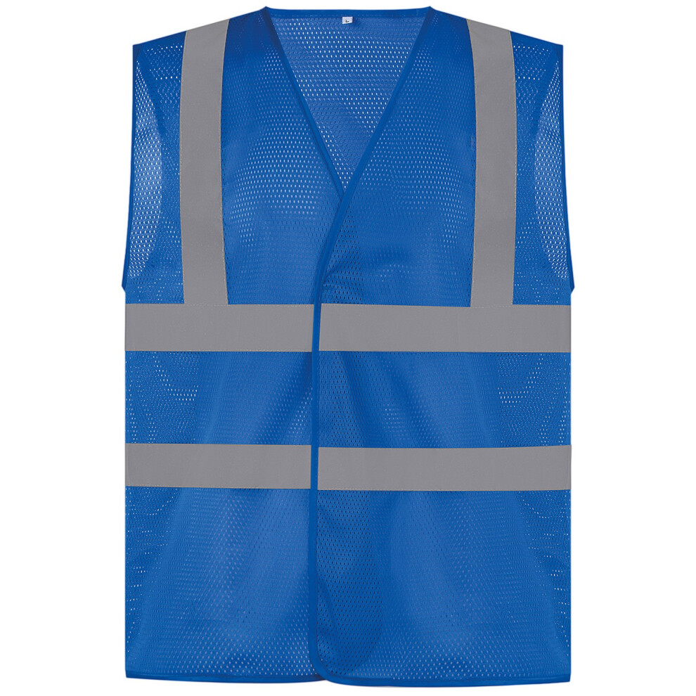 (Xxl, Royal Blue) Yoko Unisex Adult Mesh Hi-Vis Vest 5063527975102