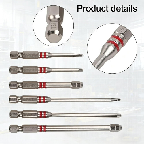 (1 Set, -) 6 τεμ μαγνητικά bits pagoda, 1.5-6mm, κατσαβίδι 1
