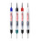 Marqueur Double couleur à pointe longue, 10 pièces,-Noir et bleu 2
