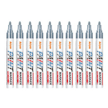 Oil Based Paint Pen for Tombstone Repair Colorful Paint-Silver