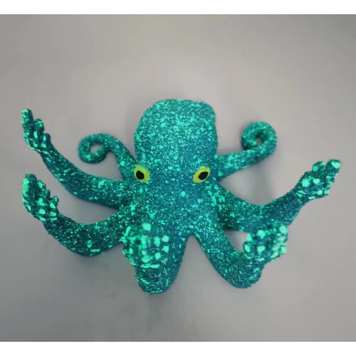 (Black, -) Leuchtender Oktopus aus Harz, lustige Pose für Garten oder Aquarium 2