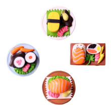 8Pièces Miniatures Sushi Faux Aliment Décor Coloré Durable