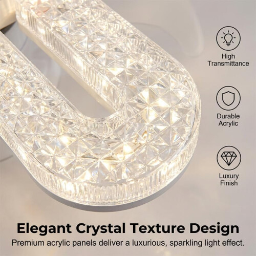 (2pcs, -) Φως ανεμιστήρα 5 πτερυγίων με LED, τηλεχειριστήριο, 3 χρώματα 2