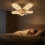 (2pcs, -) Φως ανεμιστήρα 5 πτερυγίων με LED, τηλεχειριστήριο, 3 χρώματα 4