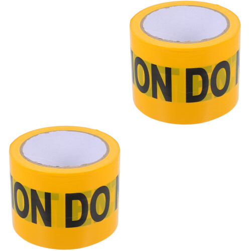 2Rouleaux Ruban De Non-Adhésif Pour Avertissement 2