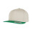(One Size, Beige/Green) Yupoong Flexfit Unisex Plain Classic 5 Panel Snapback Cap 1