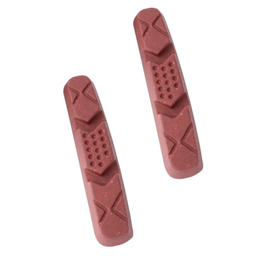 2Pcs Light Weight Rubber Bike Brake Pad Replaceable Brake-Red
