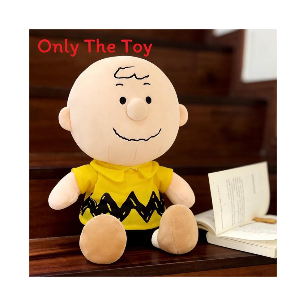 (40cm) Brown Peanuts Charlie Cartoon Stuffed Animal With Quality Filling For Kids And Collectors