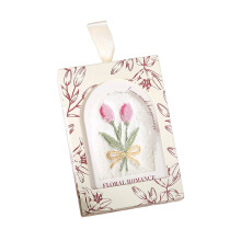 Elegant Flower Embroidered Towel Perfect Wedding Favor Gift-Red