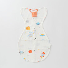 (Space Adventure,S)Saco de dormir de color liso con malla transpirable para dormir diario de verano infantil