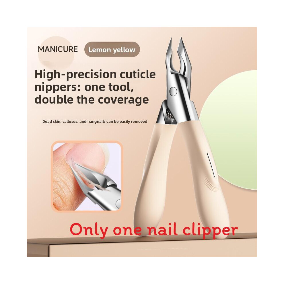 Yellow (Yellow) Nipper Ergonomic Toenail With Sharp Beak For Ingrown Nail And Dead Skin Removal