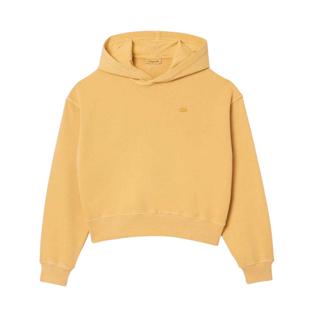 Lacoste (6 Uk, Melange) Womens/Ladies Natural Dyed Oversized Hoodie Orange