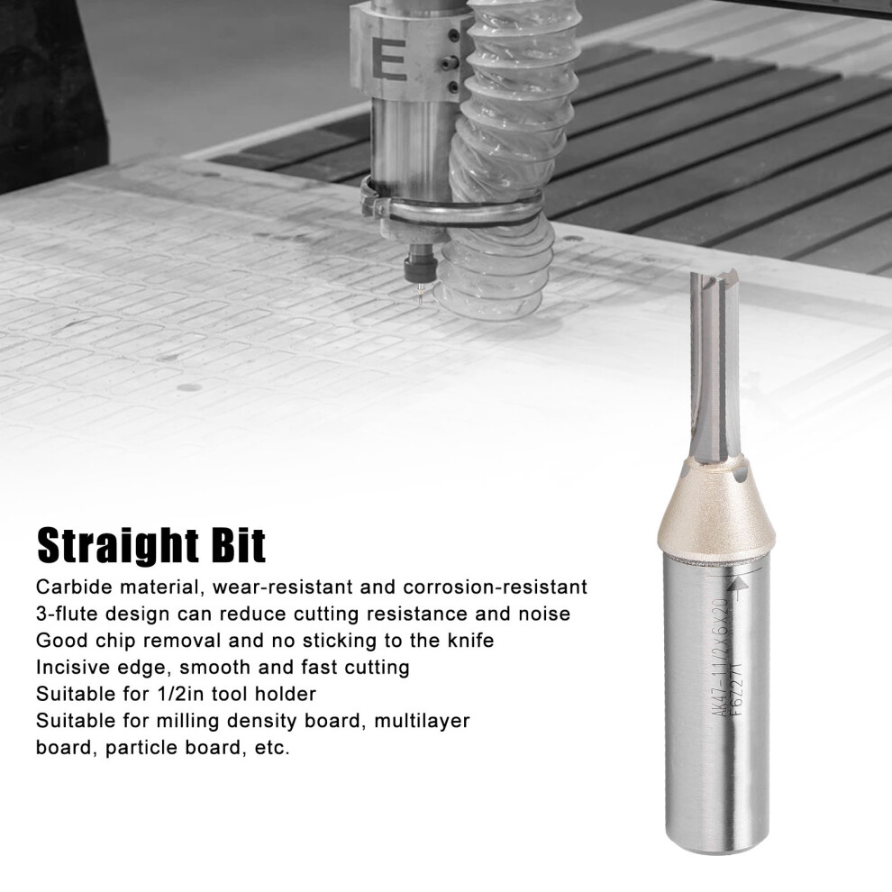 3 Flute Carbide Milling Cutter 1/2 Shank