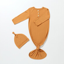 (Brown Yellow,M)Saco de dormir para bebé con cremallera segura y tela ligera para verano otoño y