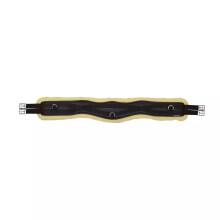 (58in, Black/Natural) HyCOMFORT Fleece Horse Jumping Girth