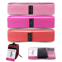 3pk Cloth Yoga Resistance Bands