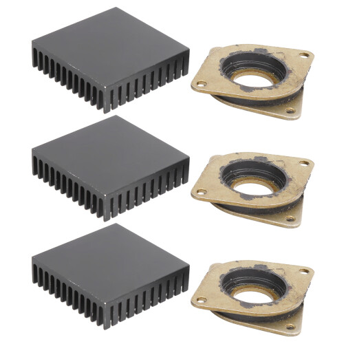 3x 40x40x11mm Aluminium Radiator