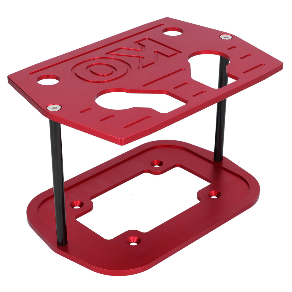 Milled Battery Tray For Optima 34/78 Aluminium Red 7444352298037