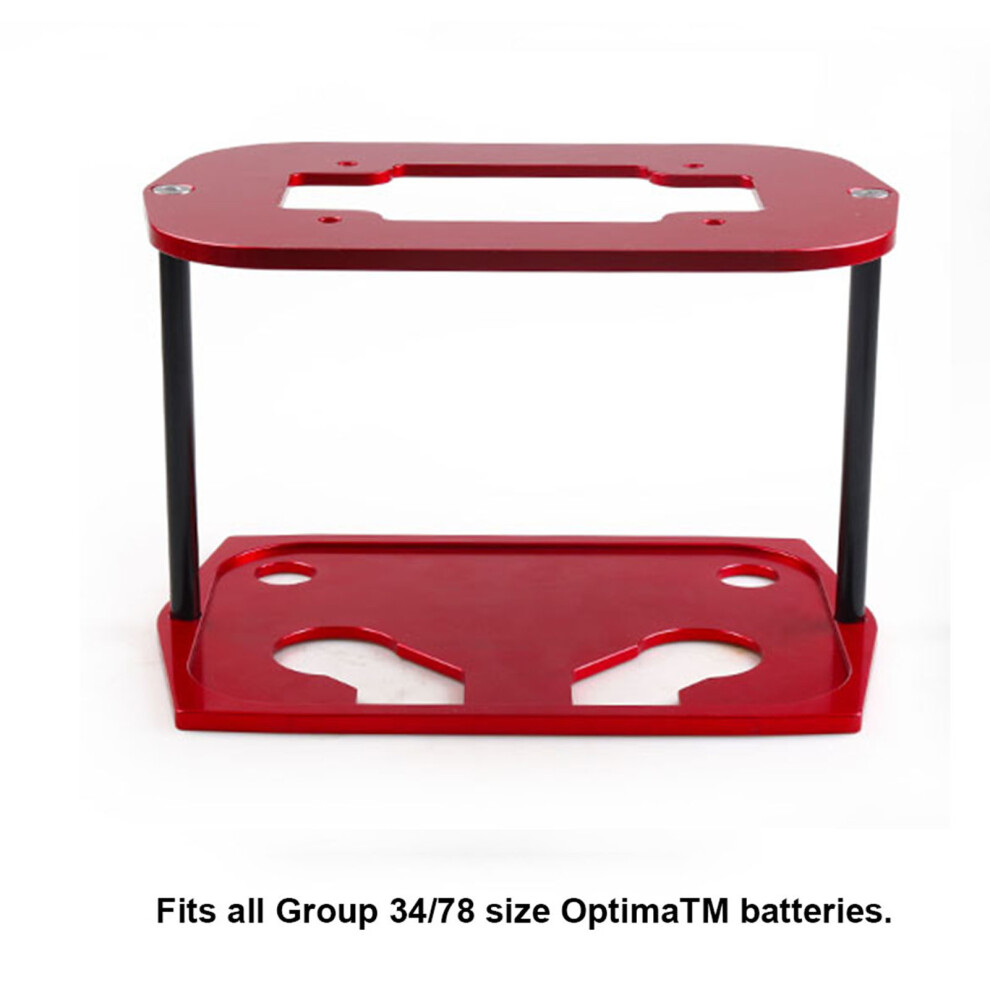 Aluminium Battery Base For Optima 34/78 Red 7444352338764