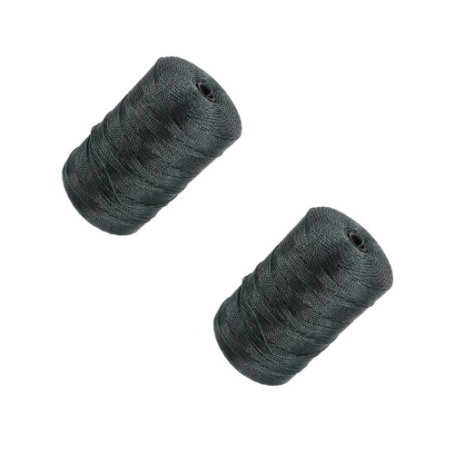 2Rouleaux Nylon Tressée Vert Pour Réparation