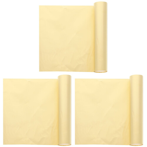 3Rouleaux Laiton Feuille Roulée Polyvalente Pour Projets Créatifs