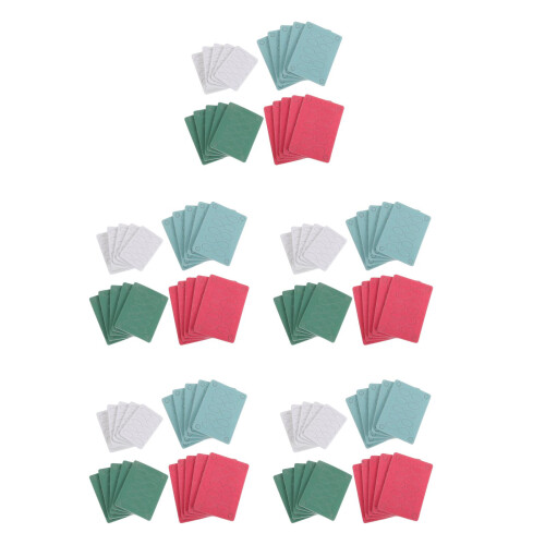 100Sheets Small Nail Buffers Bulk Sandpaper Manicure Set Assorted
