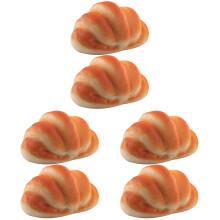 6Pièces Pain PU Orange Ornement Photo Et Décoration Durable