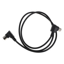 1M Câble Audio Din 5 Broches À Blindé Noir Pour Contrôleurs