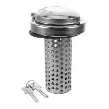 Couvercle De Réservoir Métal Argent Double Verrou Camion