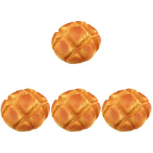 4Pièces Pain Décoratif Faux PU Orange Accessoire Boutique