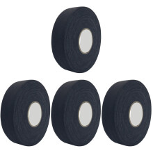 4Rouleaux Bande De Protection Hockey Polyester Noir