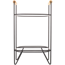 8L Porte-Fût Noir Robuste Pour Événements