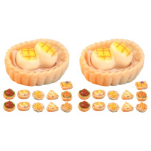 30Pièces Mini Accessoires Alimentaires Résine Décor Assorti