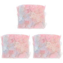3Rouleaux Ruban Organza Rose Pour Décoration DIY De Noeuds