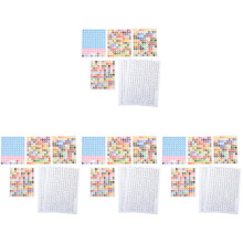 12Feuilles Autocollants Numérotation Rangement Couleurs