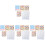 12Feuilles Autocollants Numérotation Rangement Couleurs 1