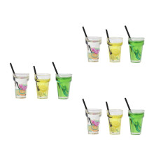 18Pièces Petits Thés Aux Fruits Miniatures Décoratifs Résine Assortie