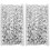 2Rouleaux Galon À Sequins Polyester Argent Pour Ornements Textile DIY 1