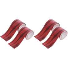 4Rouleaux Auto-Adhésif Décor Bois PVC Moulure D'angle Souple