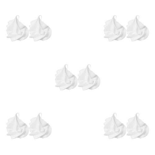 10Pièces Crème Décorative Blanche Simulée Pour Accessoires Glace Kids