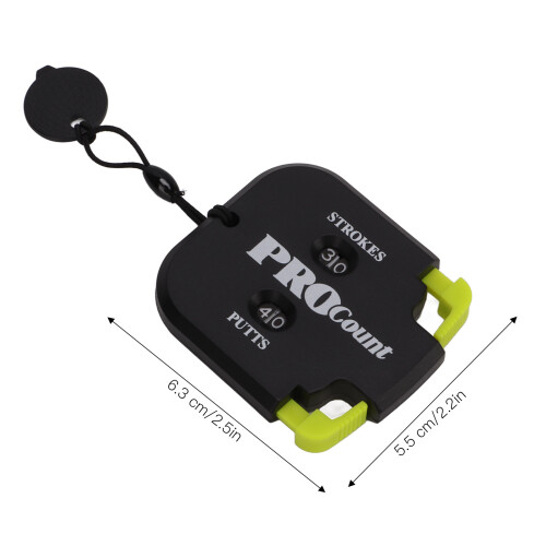 ABS Golf Score Counter with Lanyard Black