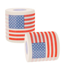 10Rouleaux Papier Wc Imprimé Américain Multiusage Doux Sûr