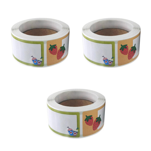 3Rolls Decorative Cute Mini Stickers Name Labels for Stationery 1