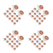 80Pièces Mini Tasses Café Plastique Décor Maison Réaliste