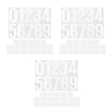 60Stickers Numéros Boîte Aux Lettres Adhésifs Étanches Usage DIY